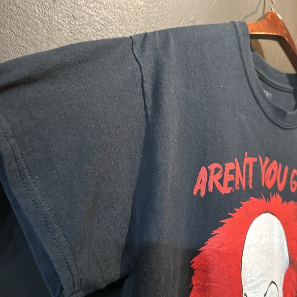 IT The Movie Original Pennywise Clown Tee black short sleeve T-shirt Shirt - Picture 3 of 7